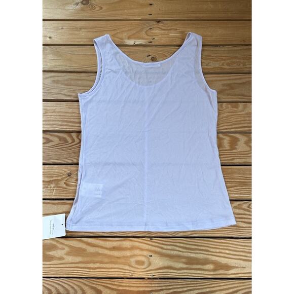 NWT Jacques Wei Sheer Tank Top Size Medium Women’s Light Purple - Picture 2 of 9